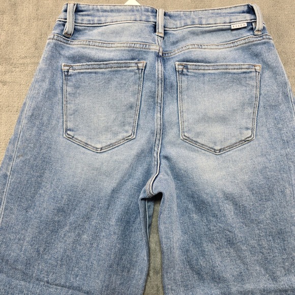 Walker Rose x Risen Jeans Barrel Leg High Rise Women 3/26 Salt Tree Stretch - Picture 14 of 16